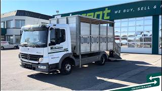 Mercedes-Benz Atego 815 BDF-Viehaufbau + K&uuml;hlaufbau livestock truck | Image 4 - Autoline