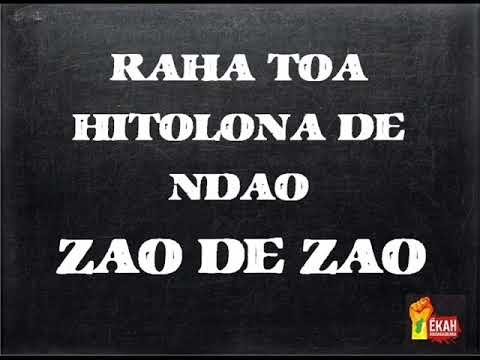 Fohaziko Zao de Zao -  Dadlah Ben J [ lyrics video ]