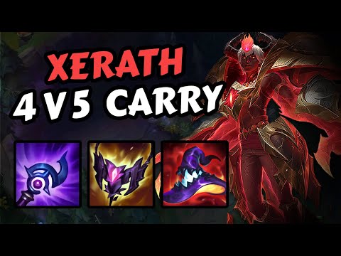 XERATH CARRIES A 4V5!? The Skill Shot God   [League of Legends]