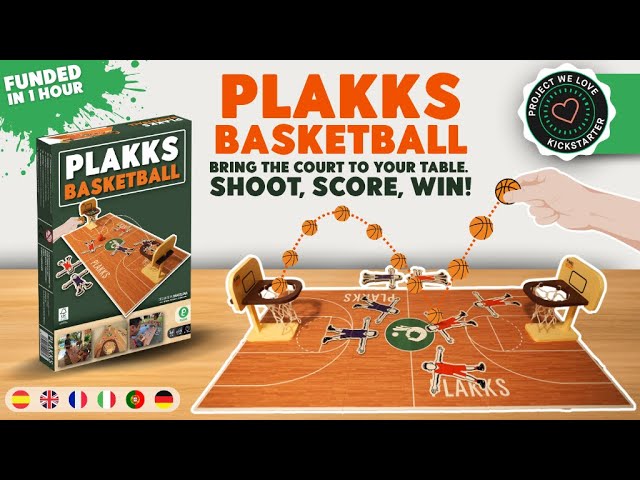 Vídeo relacionado con PLAKKS Basketball | Juego de Mesa de Baloncesto para Niños, Jóvenes y Adultos | De 7 a 99 años | Juego Divertido de Precisión y Habilidad | Regalo Original Familiar | para 2 Jugadores o Más