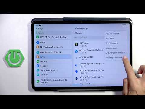 HONOR Pad V9 – How to Reset App Preferences