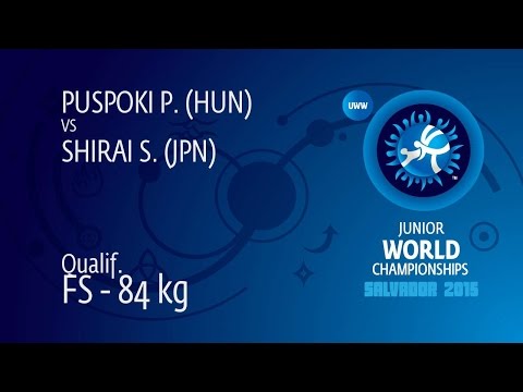 Qual. FS - 84 kg: S. SHIRAI (JPN) df. P. PUSPOKI (HUN) by TF, 10-0