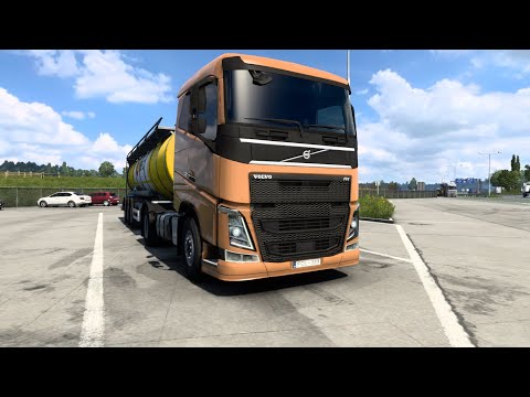 420Hp Volvo FH Sleeper - Sodium hypochlorite Delivered to Bratislava - Euro Truck Simulator 2