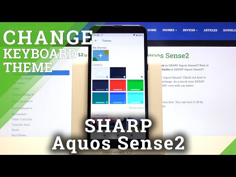 How to Change Keyboard Theme in SHARP Aquos Sense2 – Keyboard Theme