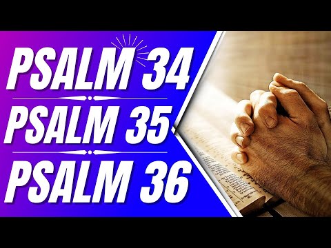 Psalm 34, Psalm 35, Psalm 36 (Powerful Psalms for sleep)(Bible verses for sleep with God's Word)