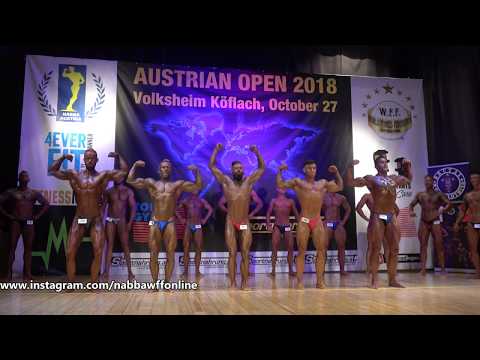 4th Callout - Men Newcomers - NABBA/ WFF Austria Open 2018