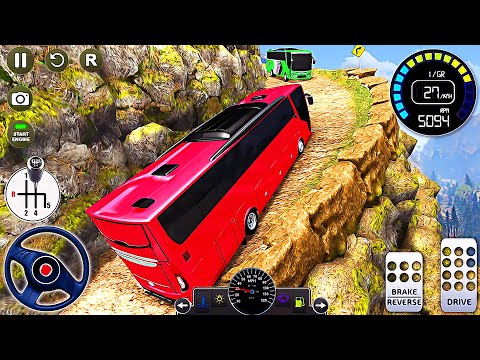 Offroad Bus Driving Simulator 3D - Uphill Bus Drive Game | Android Gameplay
