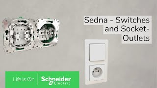 Розетка з заземленням та з захисними шторками Білий Sedna Design Schneider Electric SDD111022