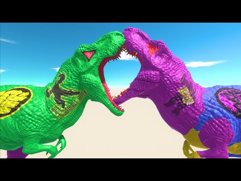 HULK T-REX DEATH RUN CASTLE-Animal Revolt Battle Simulator