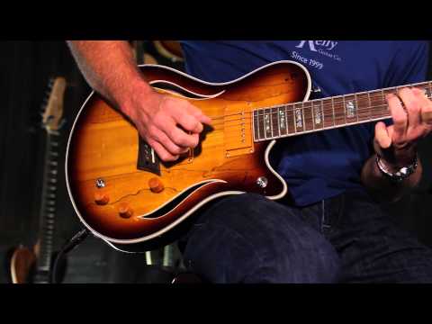 Michael Kelly Hybrid Special Spalted Maple Burst Semi-Hollow 2015 Made In Korea Michael Kelly Gigbag and Y Cable included! imagen 19