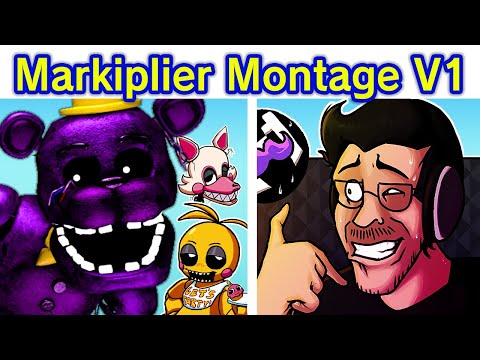 FNF Markiplier Montage: CHAPTER 2 & Secret Animatronics in Bite + Boned (Friday Night Funkin'/FNaF)