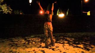 Fire Spinning to Omaha Dance by Tomahawk