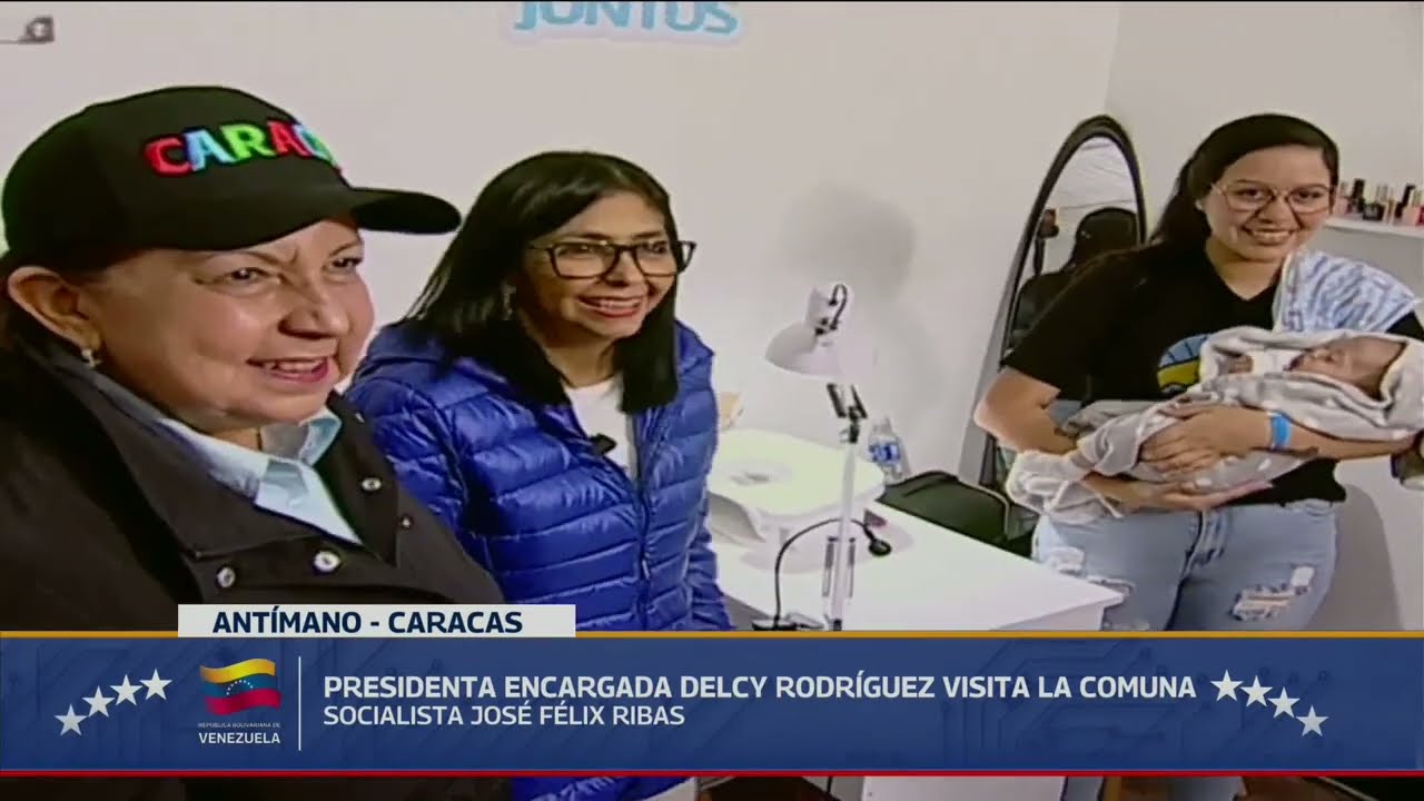 Delcy Rodríguez visita la comuna José Félix Ribas en Antímano, 6 de enero de 2026