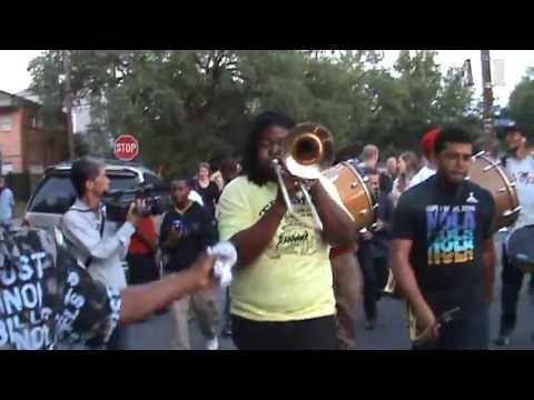 Tuba Fats Tuesday 2913 second line in Treme featuring New Breed Brass Band