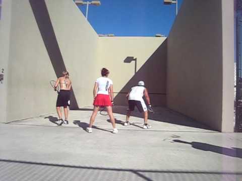 Victor S. aces Rhonda and Son on match point