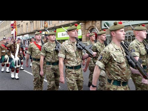 3 Scots Royal Regiment Homecoming Parade Perth Perthshire Scotland 2018