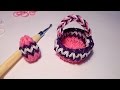 КОРЗИНОЧКА для пасхальных яиц, Радужки Rainbow Loom 