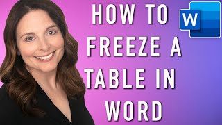 How to Create a Pre-sized Box to Insert a Picture in Word - Freeze Tables in Word