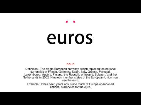 How to pronounce euros - Vocab Today