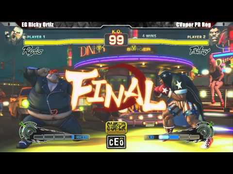 SSF4 AE2012 Top 24 EG Ricky Ortiz vs CVapor PR Rog - CEO 2012 Tournament