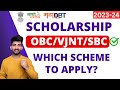 MahaDBT Scholarship  OBC/VJNT/SBC Schemes and Department | OBC MahaDBT Scholarship Scheme