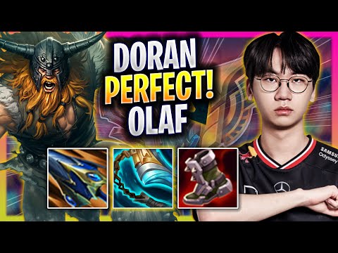 T1 DORAN PERFECT GAME WITH OLAF! - T1 Doran Plays Olaf TOP vs Zaahen!