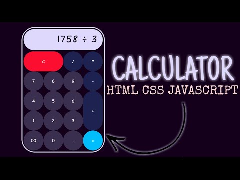 How To Build a Simple Calculator Using Html Css & Javascript - [Short Code]
