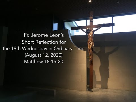 One versus Many | Daily Reflections in 3 minutes with Fr. Jerome | 19th Wednesday in Ordinary Time