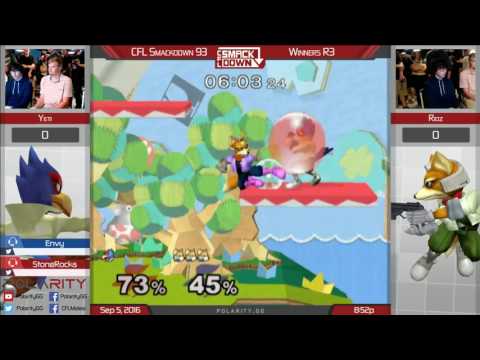 CFL Smackdown 93 Melee - Yeti (Falco) vs Ridz (Fox) - Winners R3