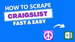 How to scrape data from Craigslist easily