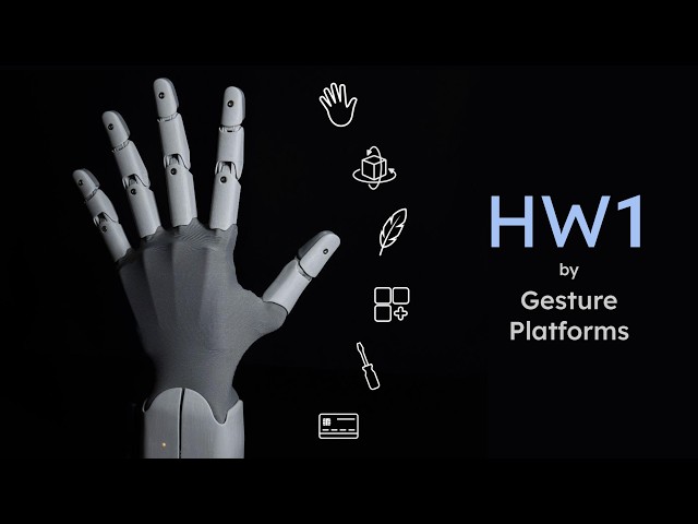 Gesture HW1 Hits Kickstarter: Robotic Hand for … | RoboHorizon