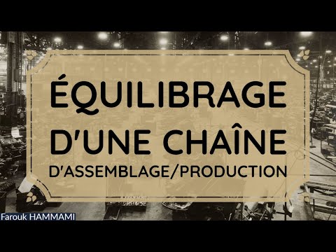 , title : 'Équilibrage d'une Chaîne d'Assemblage/Production'