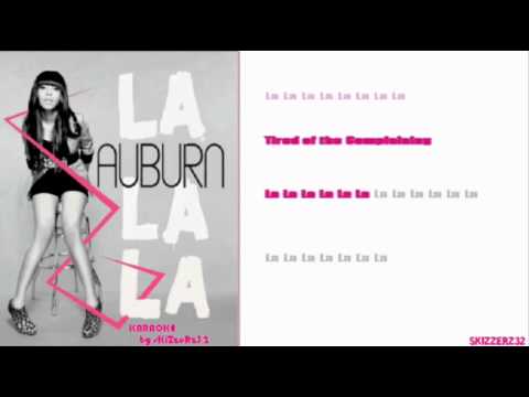 Auburn - La La La Official Karaoke/Instrumental[WIDESCREEN]HQ