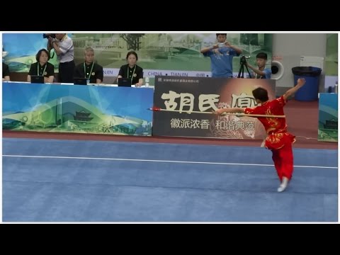 2014 1st China National Wushu Games 第一届全国武术运动大会 Men Qiangshu Cha Susheng 浙江 查苏生9.66