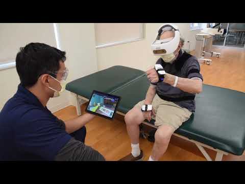 3D virtual reality device for stroke rehabilitation