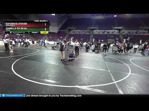 106 Lbs Cons. Round 2 - Isabella Da Silva, Texas Vs Kaydence Stover, New Mexico 444d