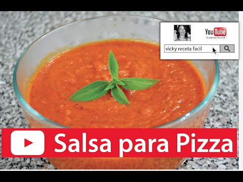 SALSA PARA PIZZA Y PASTA ITALIANA 🍕🍝😋 | Vicky Receta Facil Video