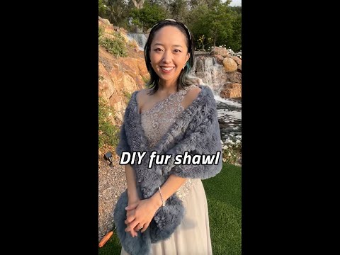 Dalmatian Fur Scarf