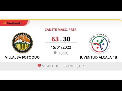 Cadete masc C VILLALBA FOTOQUO - JUVENTUD ALCALÁ