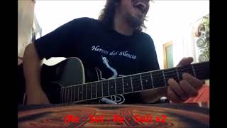 Bunbury  / Raphael - Amarga navidad cover acústico con acordes para guitarra