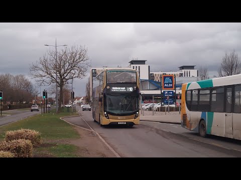 Go North East ADL Enviro 400mmc On The X10 To Middlesbrough Via Stockton-on-Tees YX70 OKP 6355