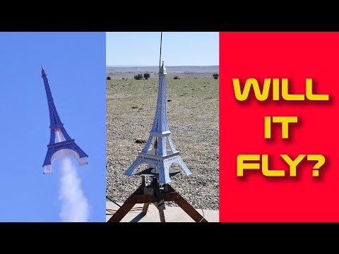 Launching the Eiffel Tower as a Model Rocket