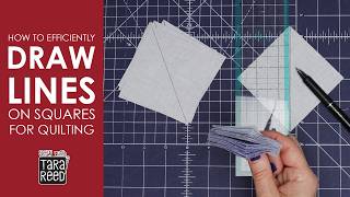 Quilting tips and tricks for beginners - how to streamline drawing and trimming quilt block pieces