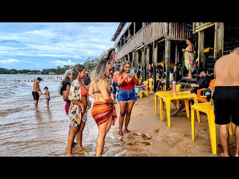 BELÉM PRAIA DE RIO COM ONDAS | Pará, Brasil | 4K 60fps
