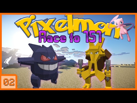 Alakazam vs Gengar! - Minecraft Pixelmon 3.1.4: Race to 151 - Episode 2