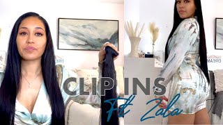 TRYING ZALA CLIP IN HAIR EXTENSIONS 26 | DETAILED INSTALL + DISCOUNT CODE | NEW HAIR WHO DIS 😁