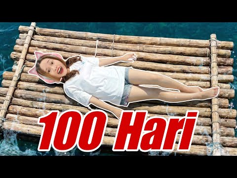 Mencoba 100 Hari di Atas Perahu! [Raft 101 Survival]
