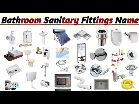 Sanitary Fitting Name | Bathroom Fitting Names | Bathroom Accessories Name & Pictures | Plumbing