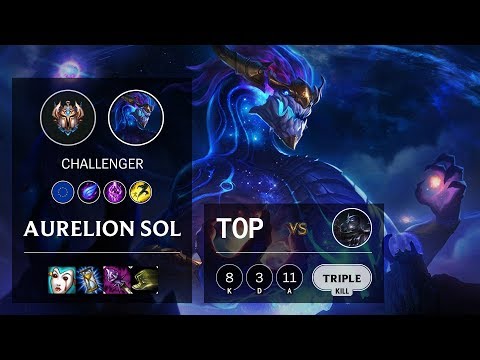 Aurelion Sol Top vs Shen - EUW Challenger Patch 10.5