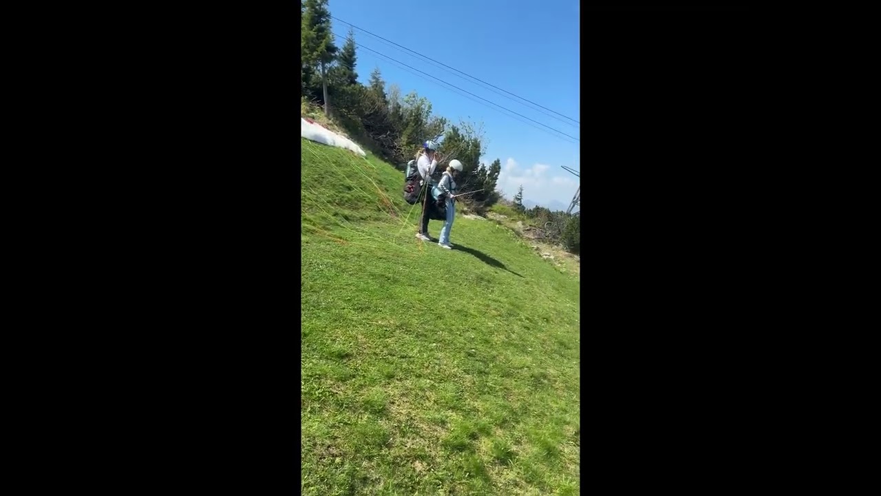 Mom Does Exact Opposite of Paragliding Instructions || ViralHog